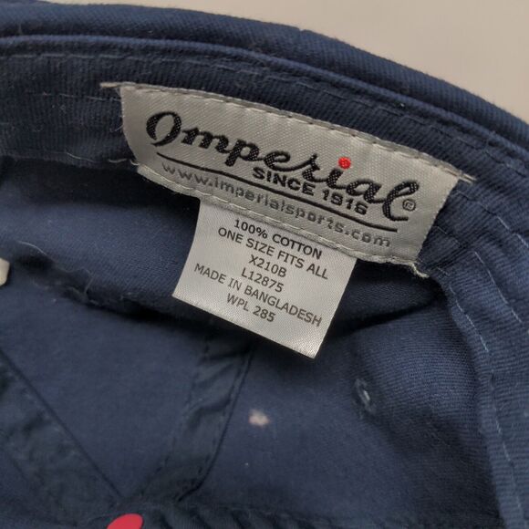 Imperial Men's Slideback Hat Blue OSFA Embroidered Baker Hill Golf Staff Logo - Picture 7 of 7